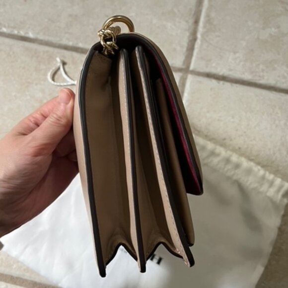 Coach Klare Crossbody Bag With Linear Quilting Taupe Leather - Picture 5 of 11